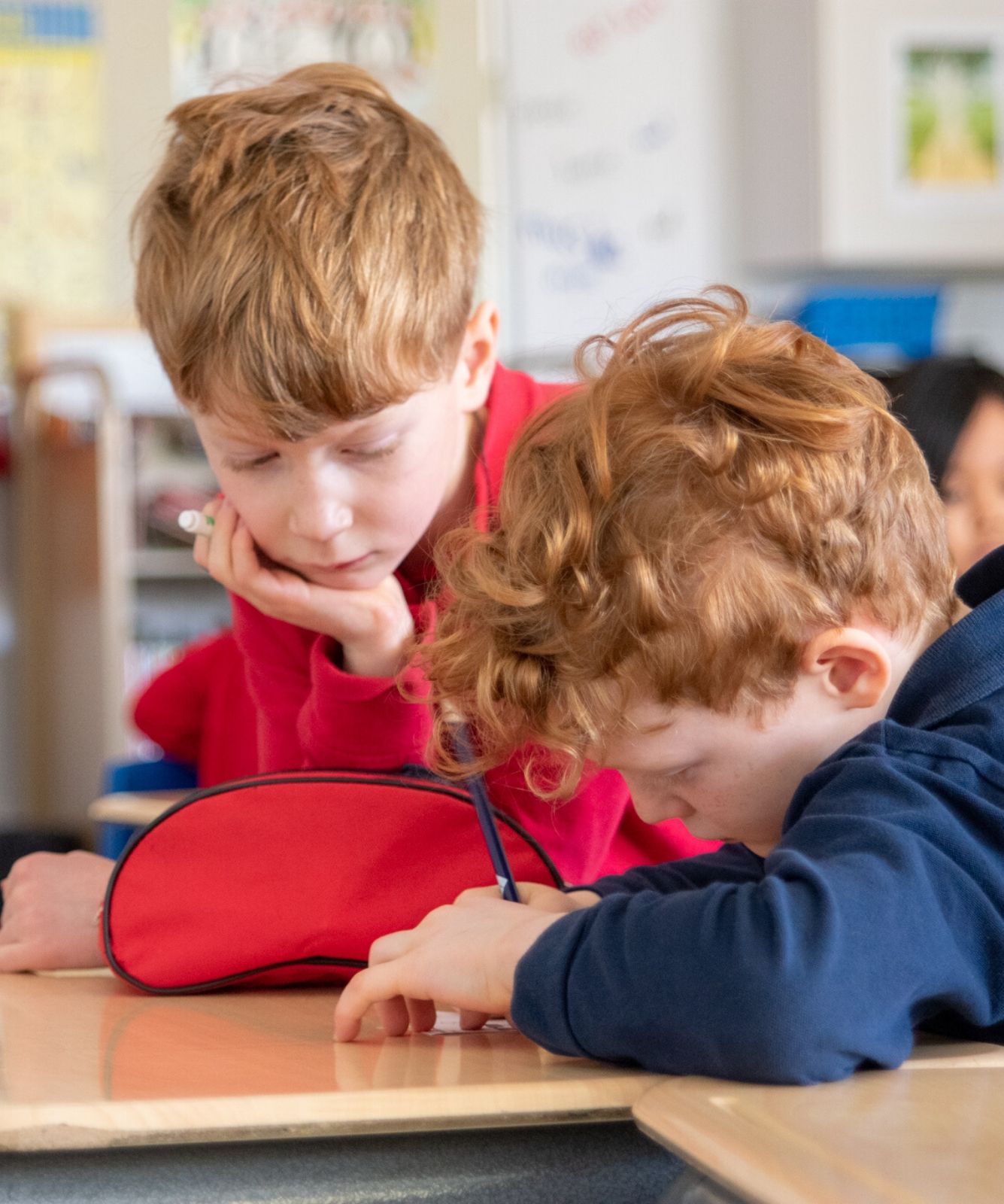 Private School Elementary Boys in Class